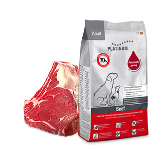 PLATINUM Beef+Potato hipoallerg&eacute;n kutyat&aacute;p intoleranci&aacute;ra