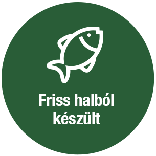 Magas friss hal tartalom
